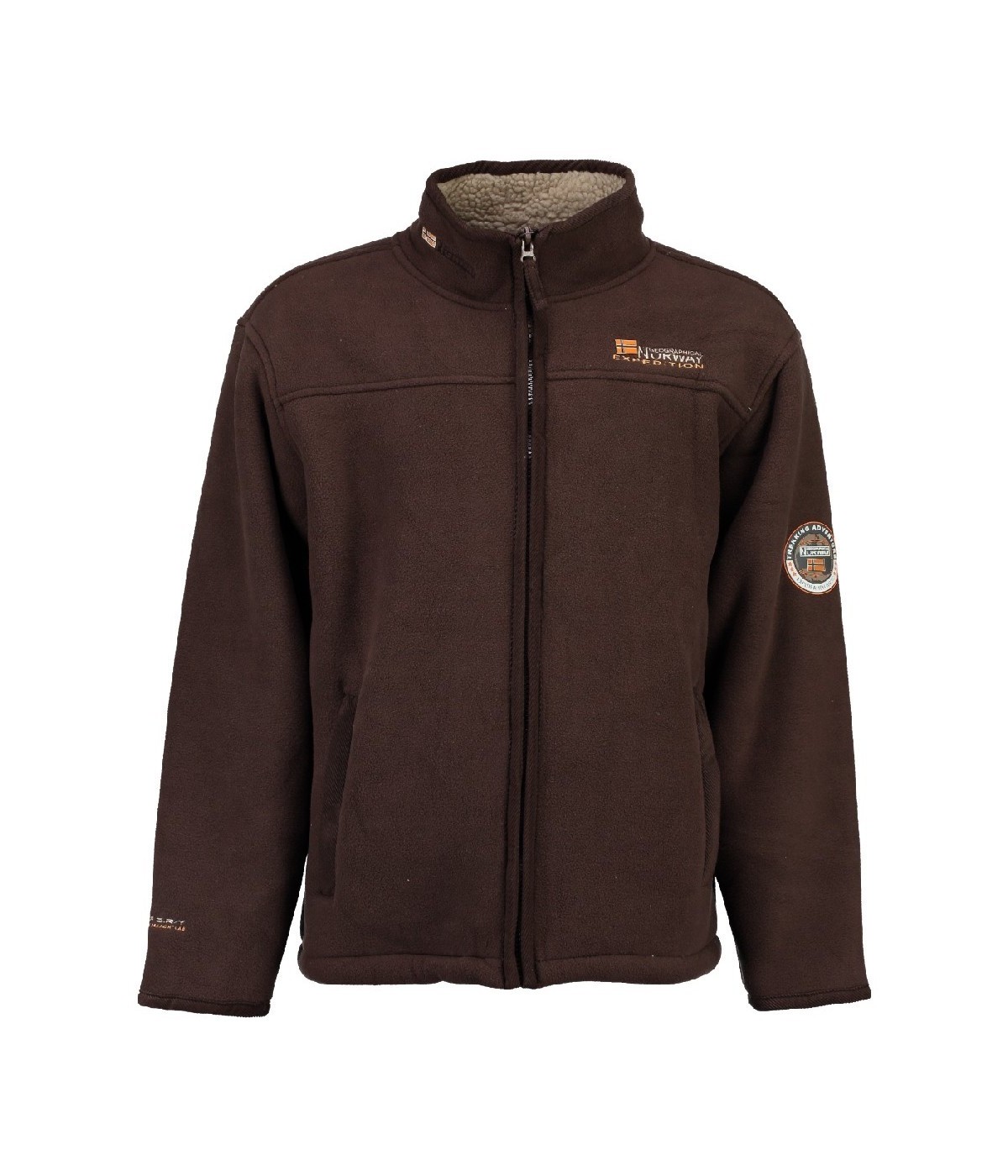 Polaire Homme Geographical Norway Usine Marron ...