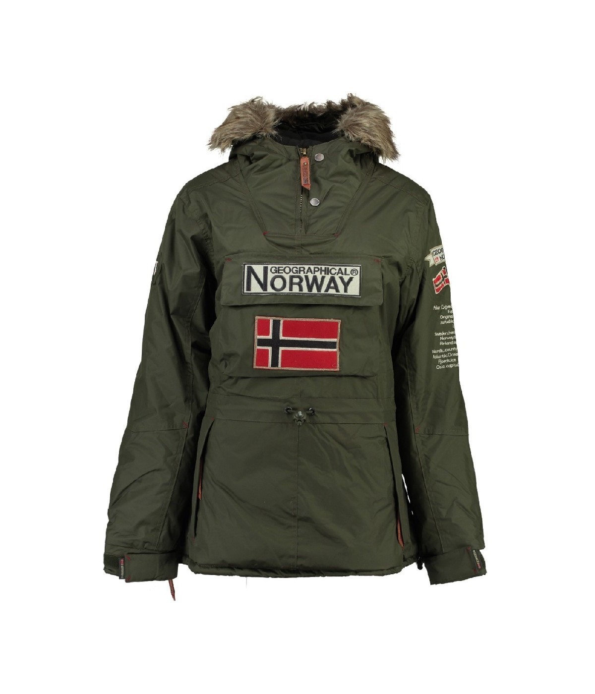 Parka Femme Geographical Norway Boomera Kaki | SHOWROOMVIP ...