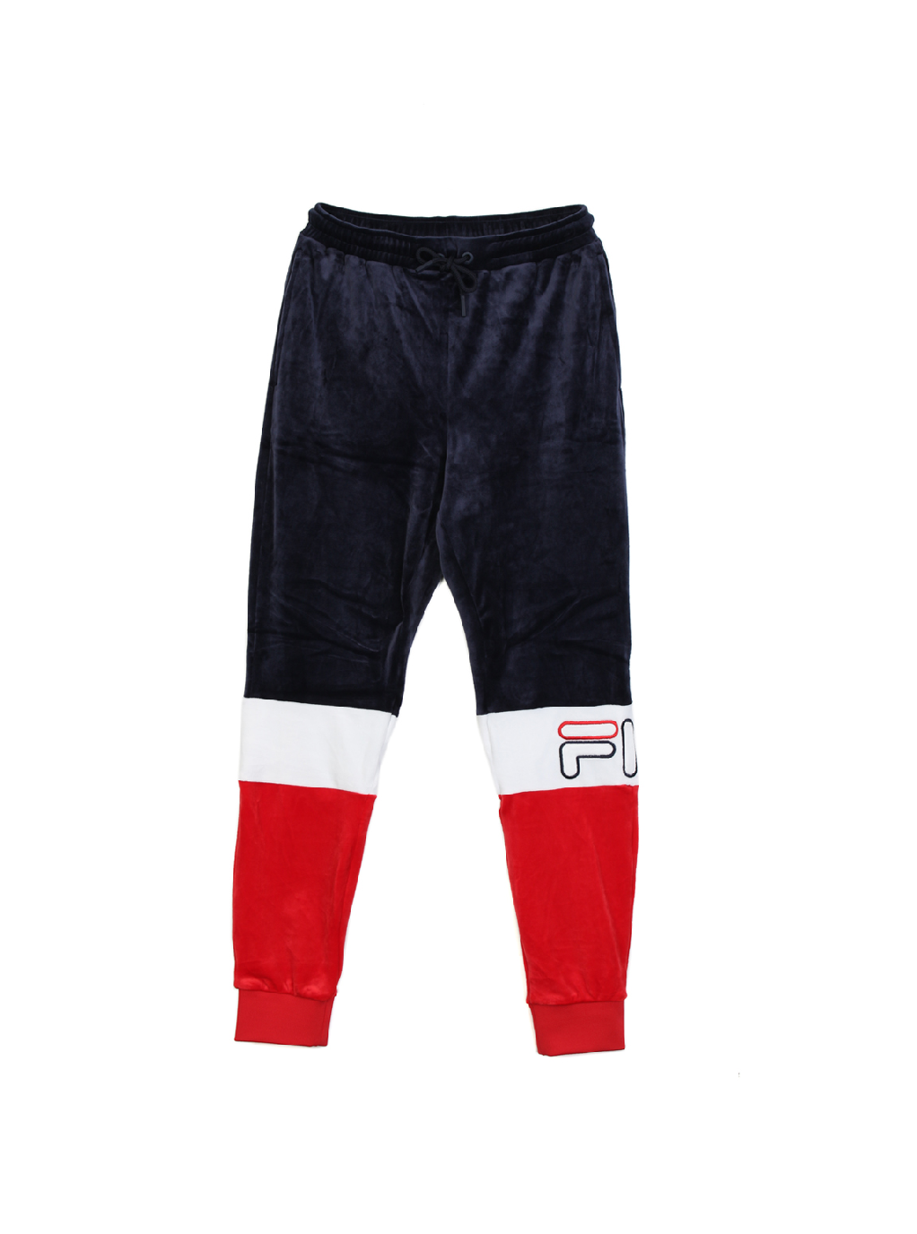 fila velour panel joggers