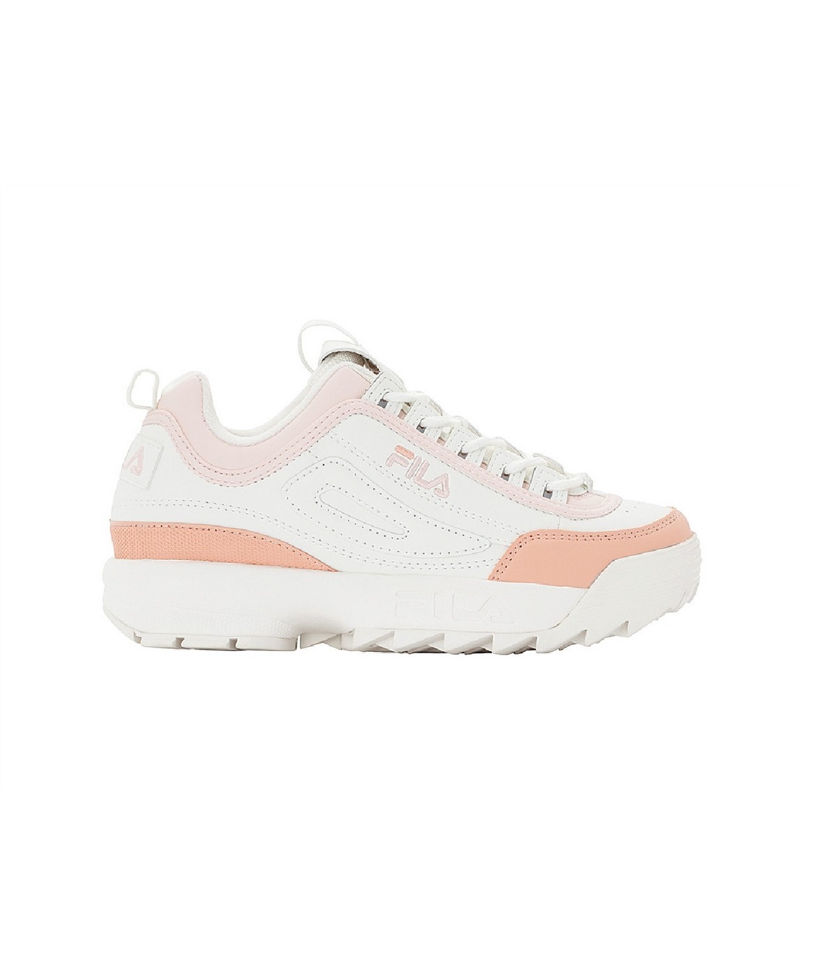 Basket Femme FILA Disruptor CB Blanc et Rose | SHOWROOMVIP ...