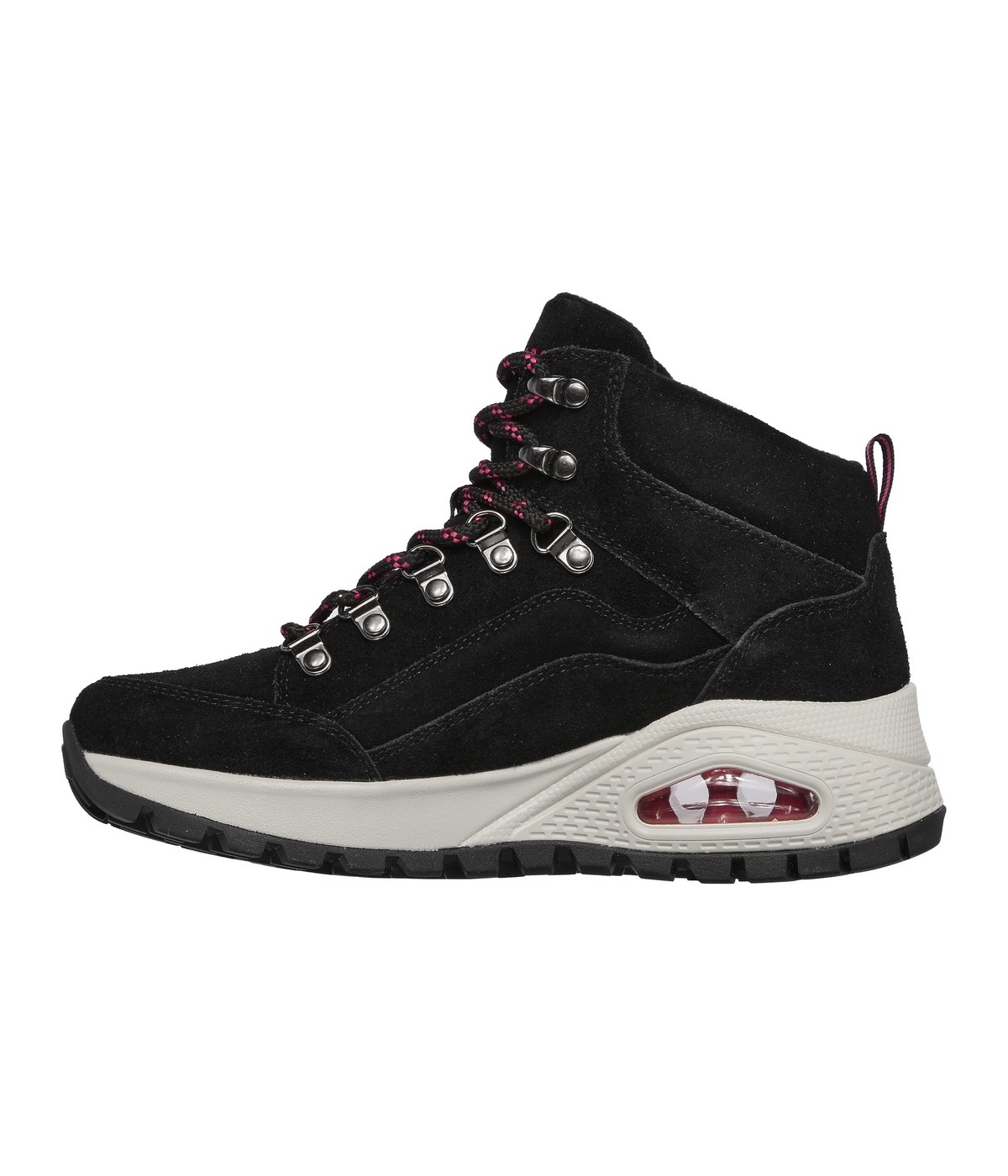 Basket Femme Skechers Uno Rugged Noir | SHOWROOMVIP : Baskets montantes ...